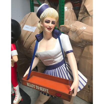 Blue Usherette Statue