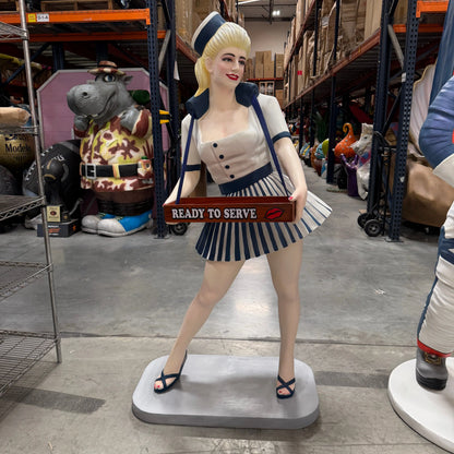 Blue Usherette Statue LS394B-3574-A