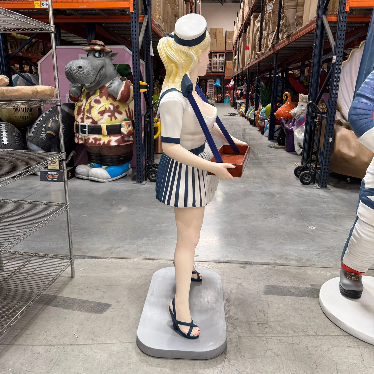 Blue Usherette Statue LS394B-3574-A