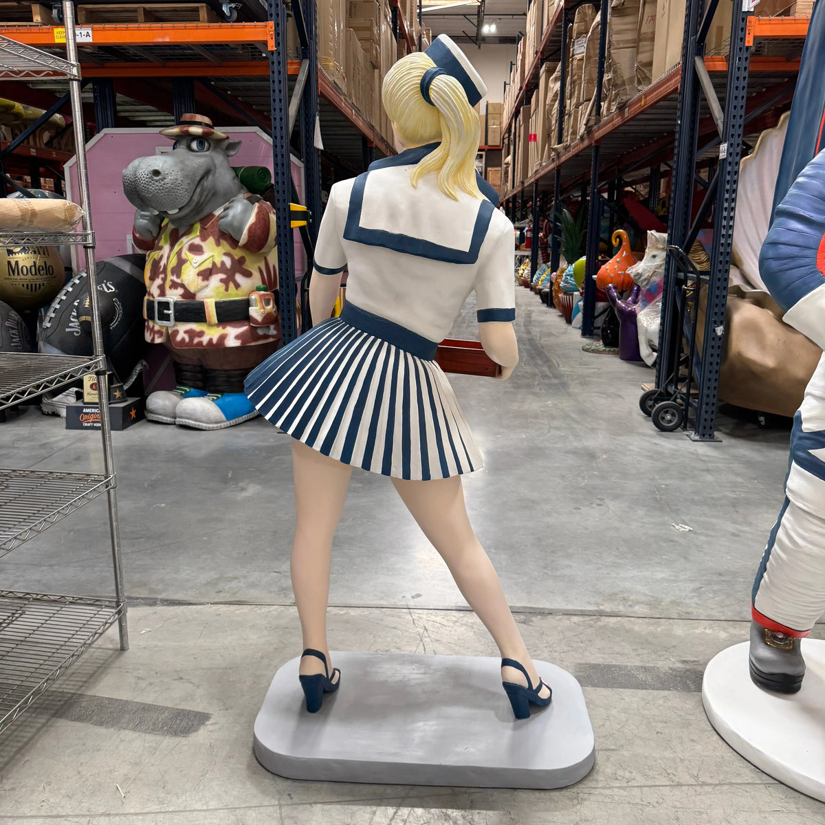 Blue Usherette Statue LS394B-3574-A