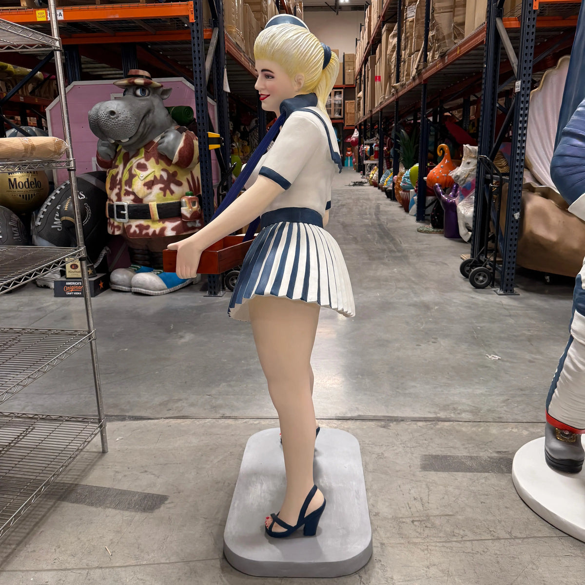 Blue Usherette Statue LS394B-3574-A