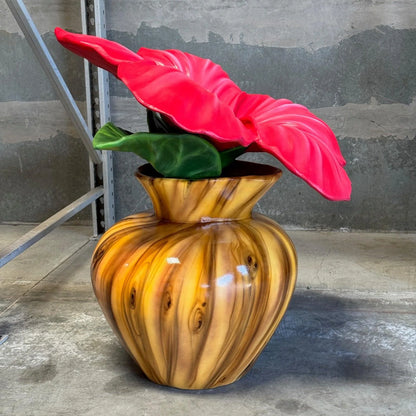 Hibiscus Flower In Vase Statue