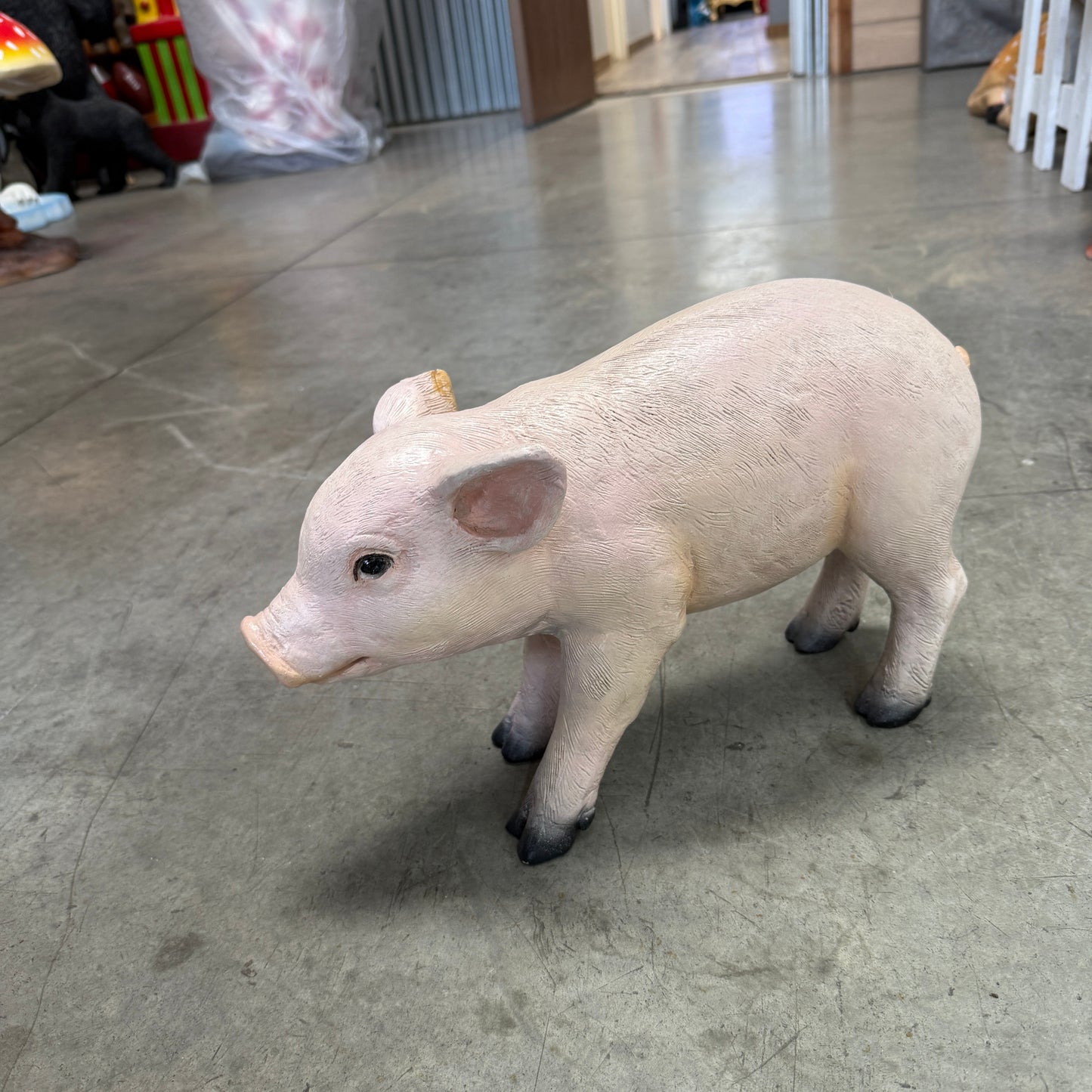 New Born Baby Pig Statue