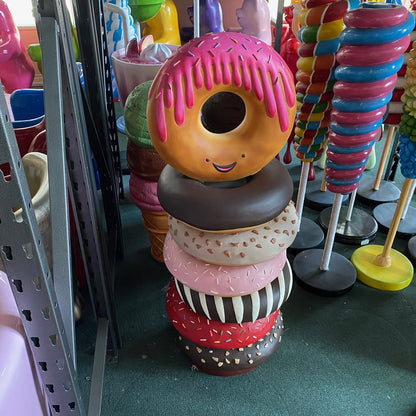 Medium Stacked Donuts Statue