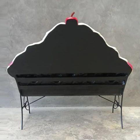 Chocolate Ice Cream Bench Statue - LM Treasures Prop Rentals 