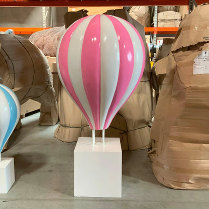 Large Pink Hot Air Balloon Statue