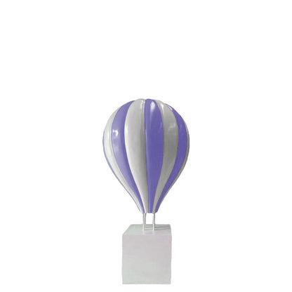 Large Purple Hot Air Balloon Statue