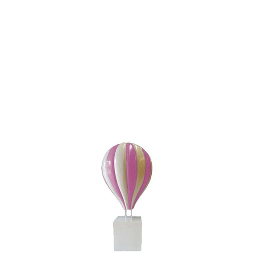 Small Pink Hot Air Balloon Statue - LM Treasures Prop Rentals 