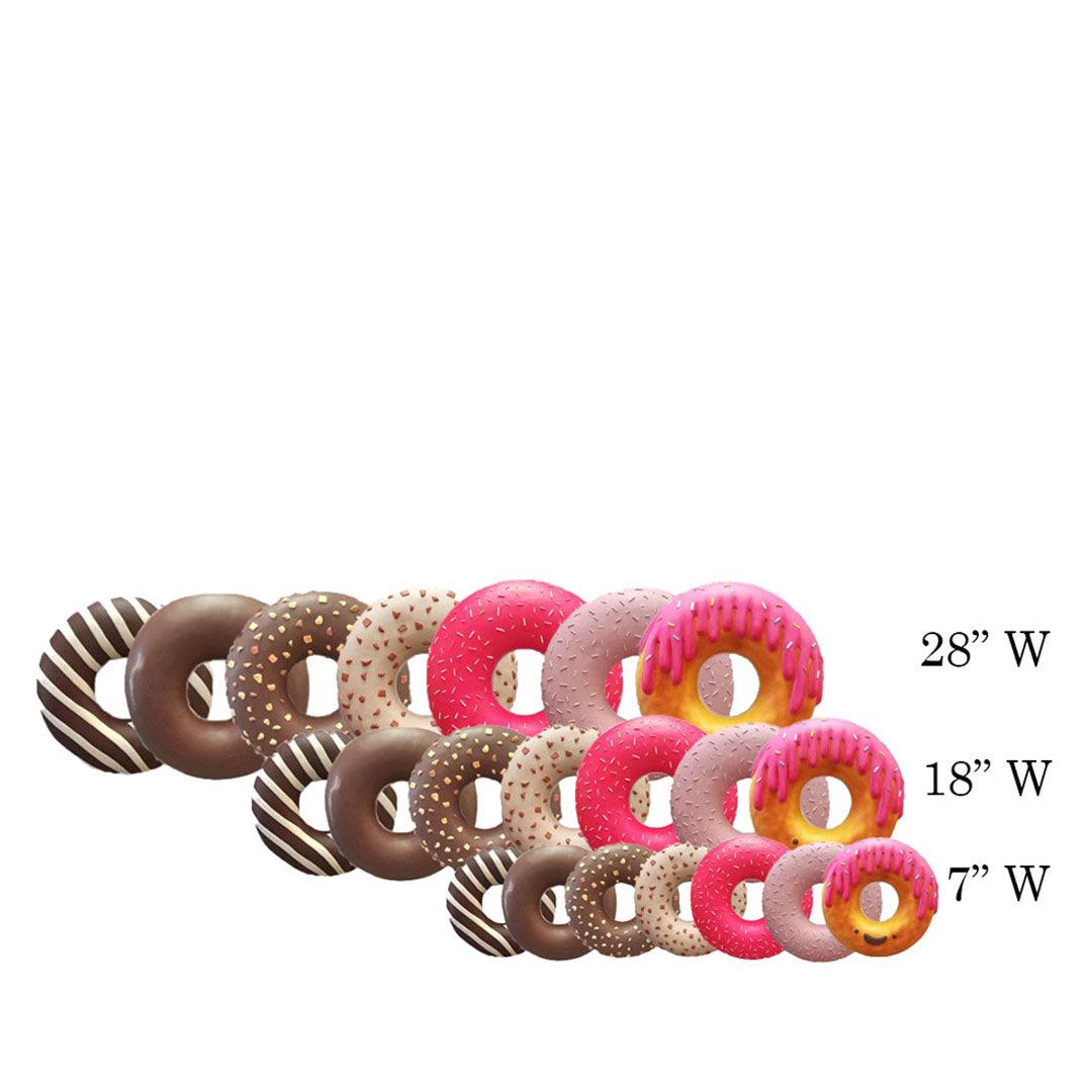 Small Striped Donut Statue - LM Treasures Prop Rentals 