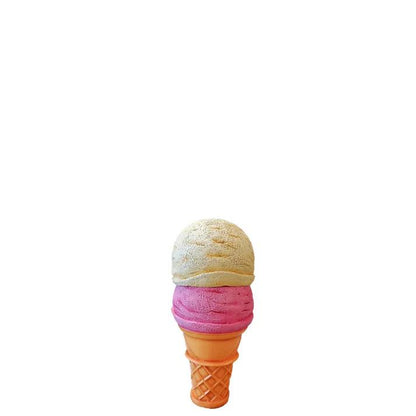 Small Two Scooped Ice Cream Statue - LM Treasures Prop Rentals 