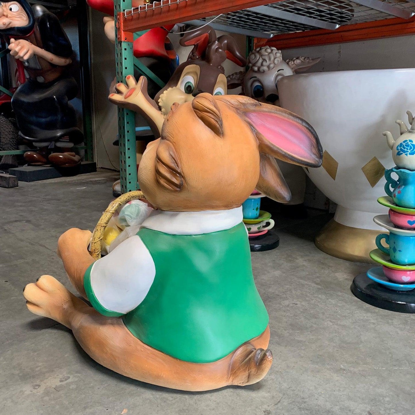 Funny Bunny Rabbit Boy Statue - LM Treasures Prop Rentals 