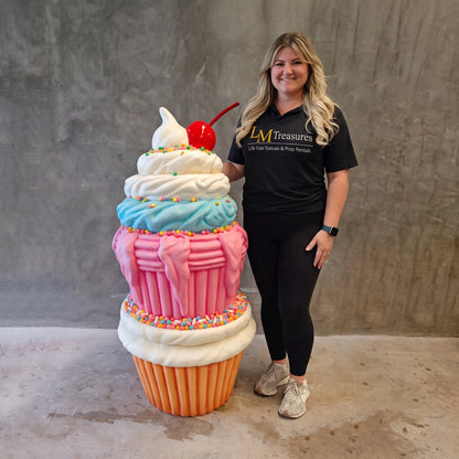 Stacked Cupcake Tower Statue R0210-3664-A