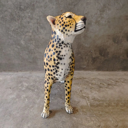 Cheetah Looking Up Statue A0537-3682-A