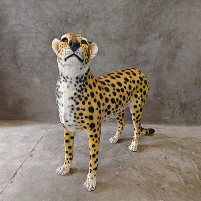 Cheetah Looking Up Statue A0537-3682-A