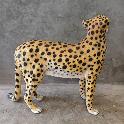 Cheetah Looking Up Statue A0537-3682-A