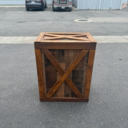 Large Rustic Brown Crate
