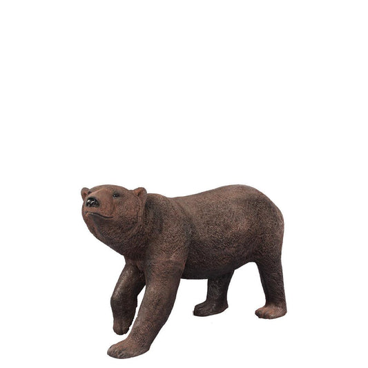 Walking Brown Bear Head Up Statue - LM Treasures Prop Rentals 