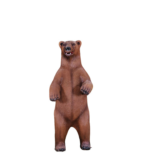 Standing Light Brown Bear Statue