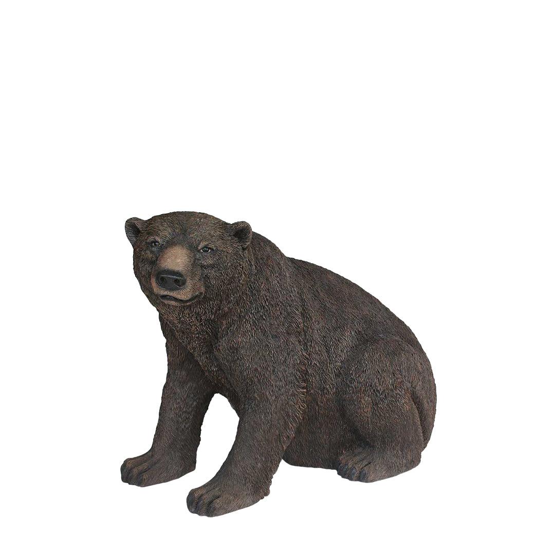 Sitting Black Bear Statue - LM Treasures Prop Rentals 