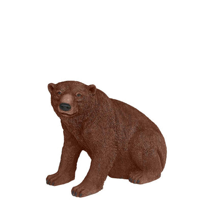 Sitting Brown Bear Statue