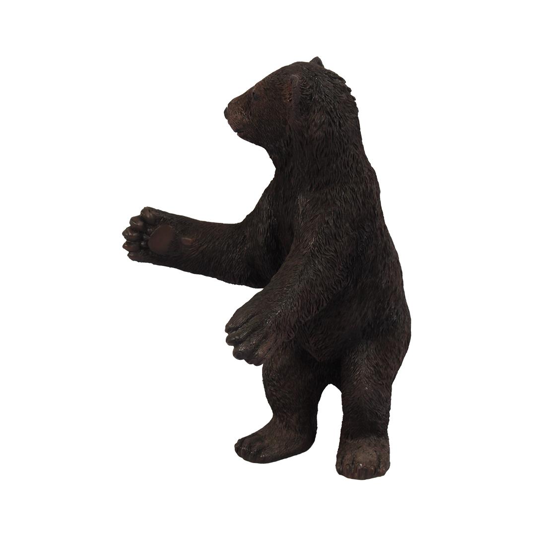 Standing Baby Cub Black Bear Statue