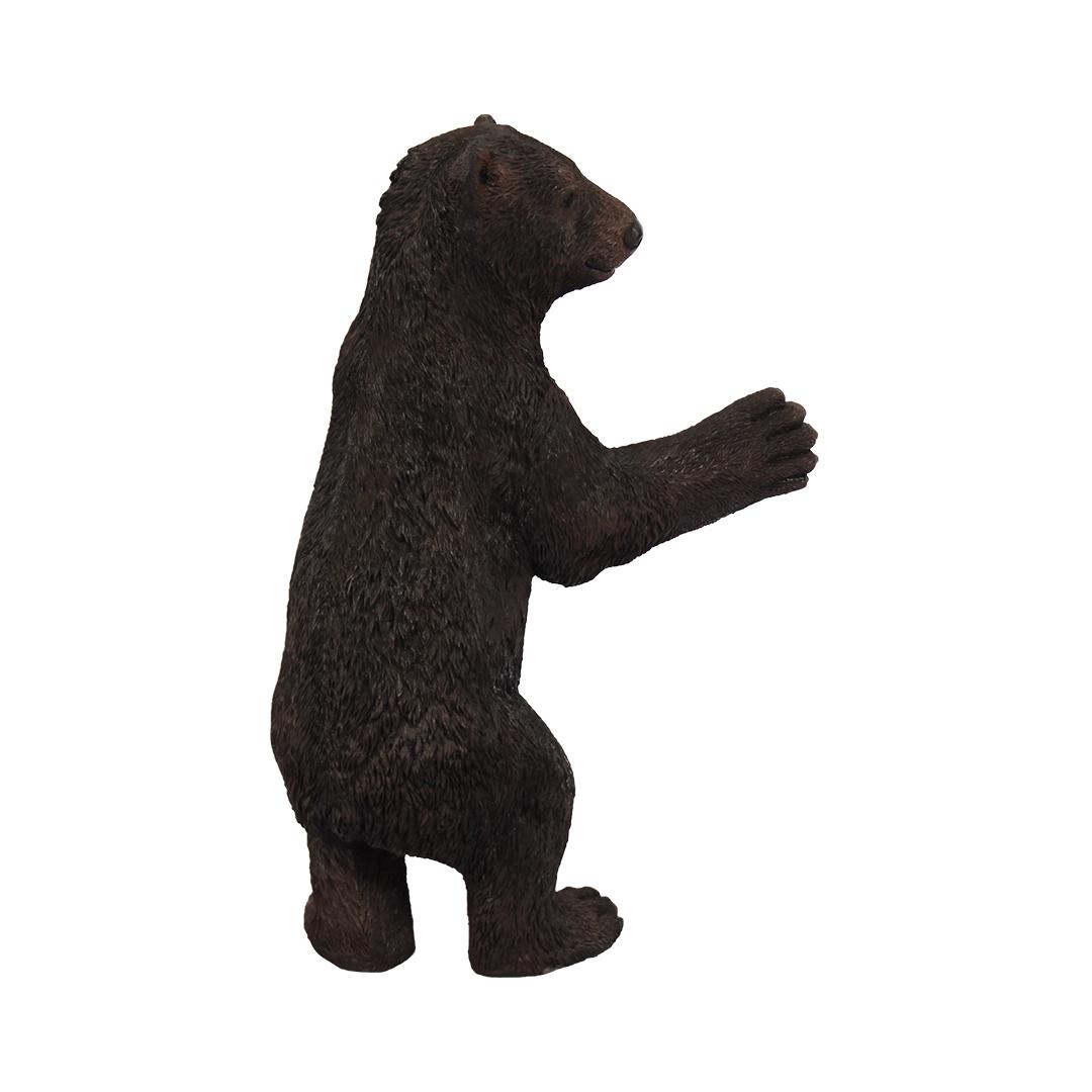 Standing Baby Cub Black Bear Statue