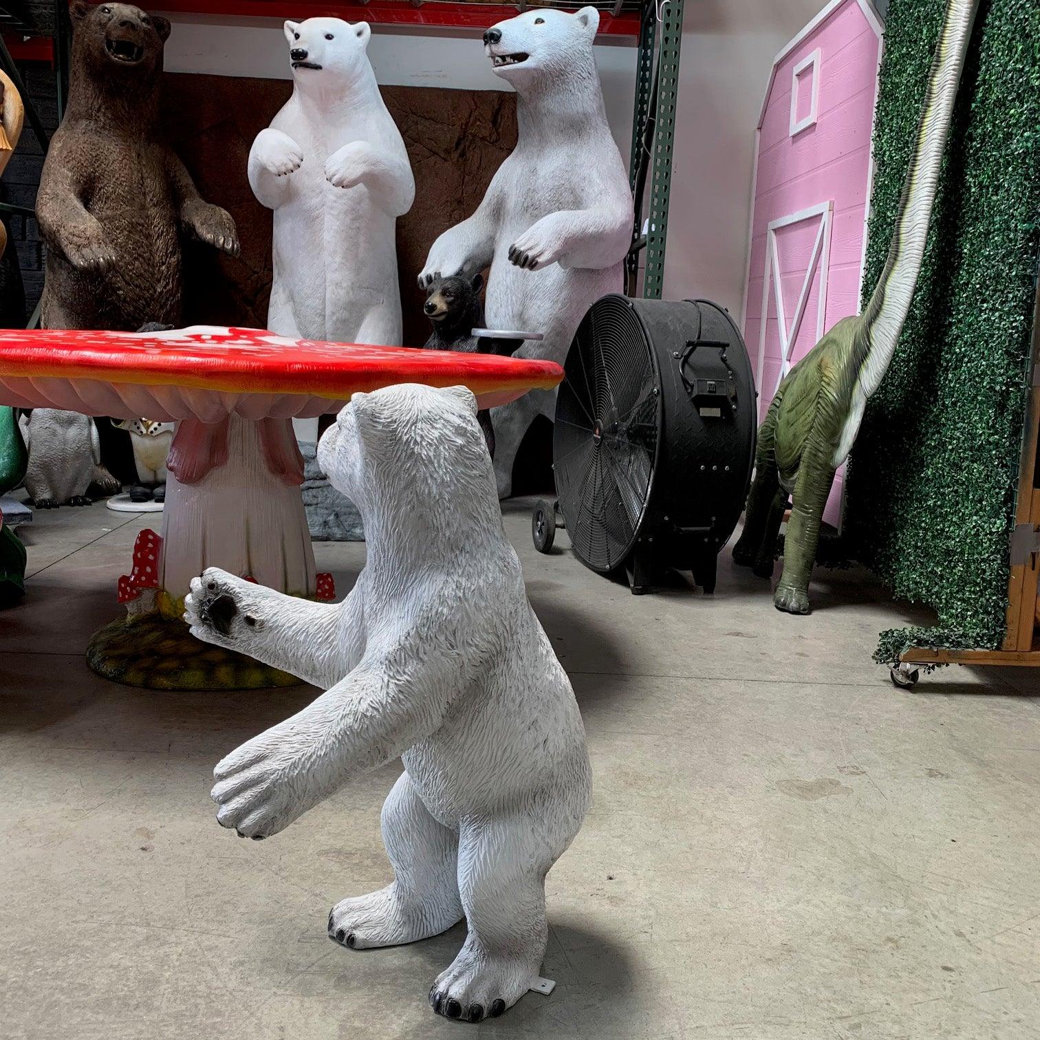 Baby Polar Bear Statue - LM Treasures Prop Rentals 