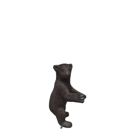 Black Baby Bear Cub Statue