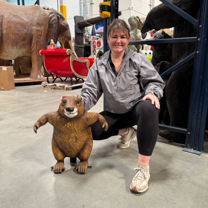 Strong Groundhog Statue A0109-4113-1-T