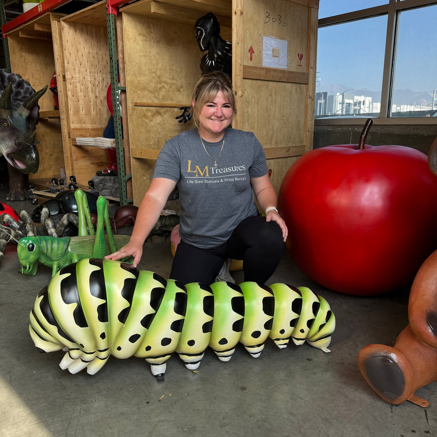 Caterpillar Statue