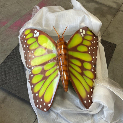 Large Green Butterfly Statue - LM Treasures Prop Rentals 