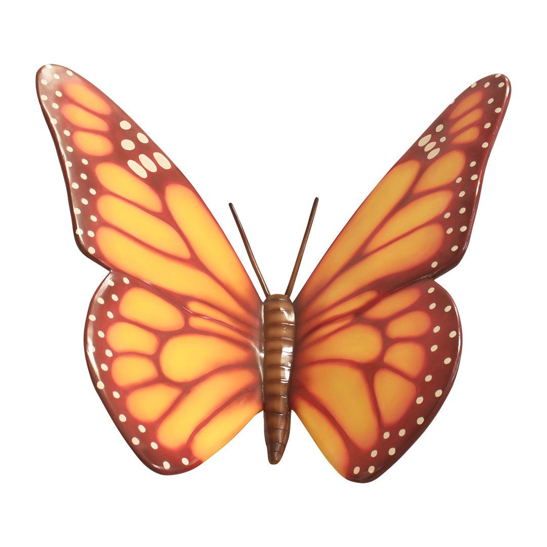 Large Orange Butterfly Statue - LM Treasures Prop Rentals 