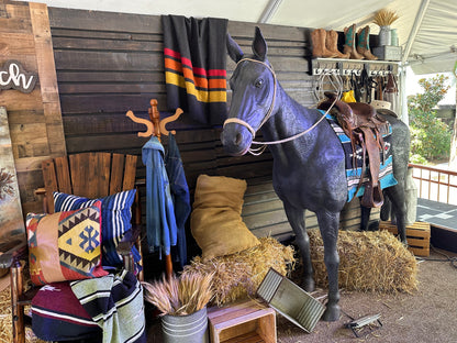 Standing Black Horse Statue