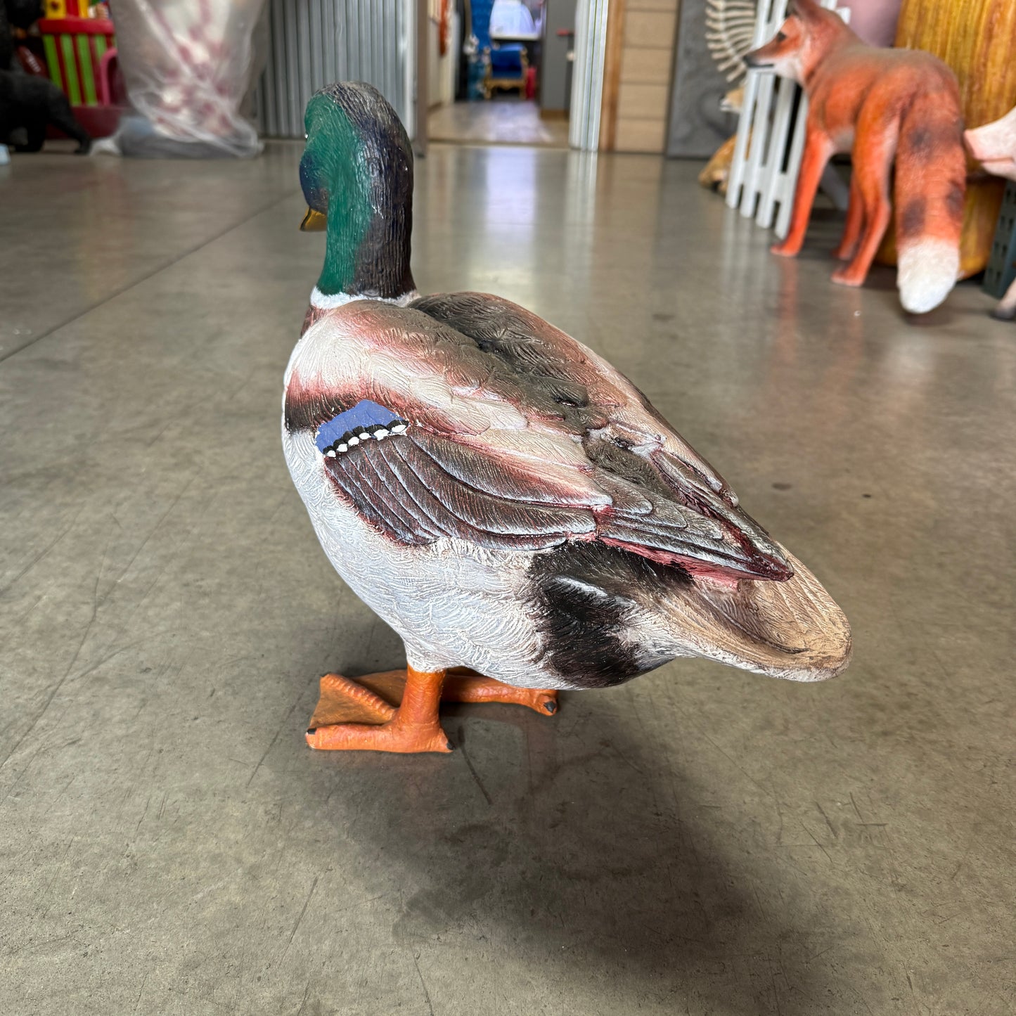 Male Mallard Duck Statue