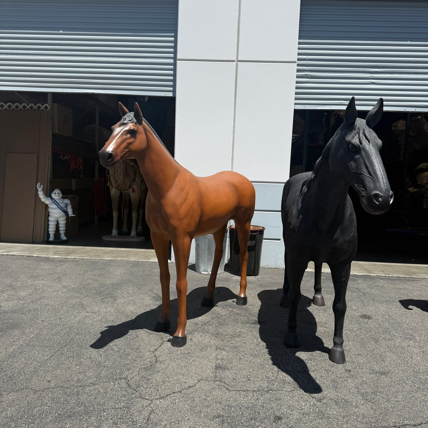 Standing Black Horse Statue