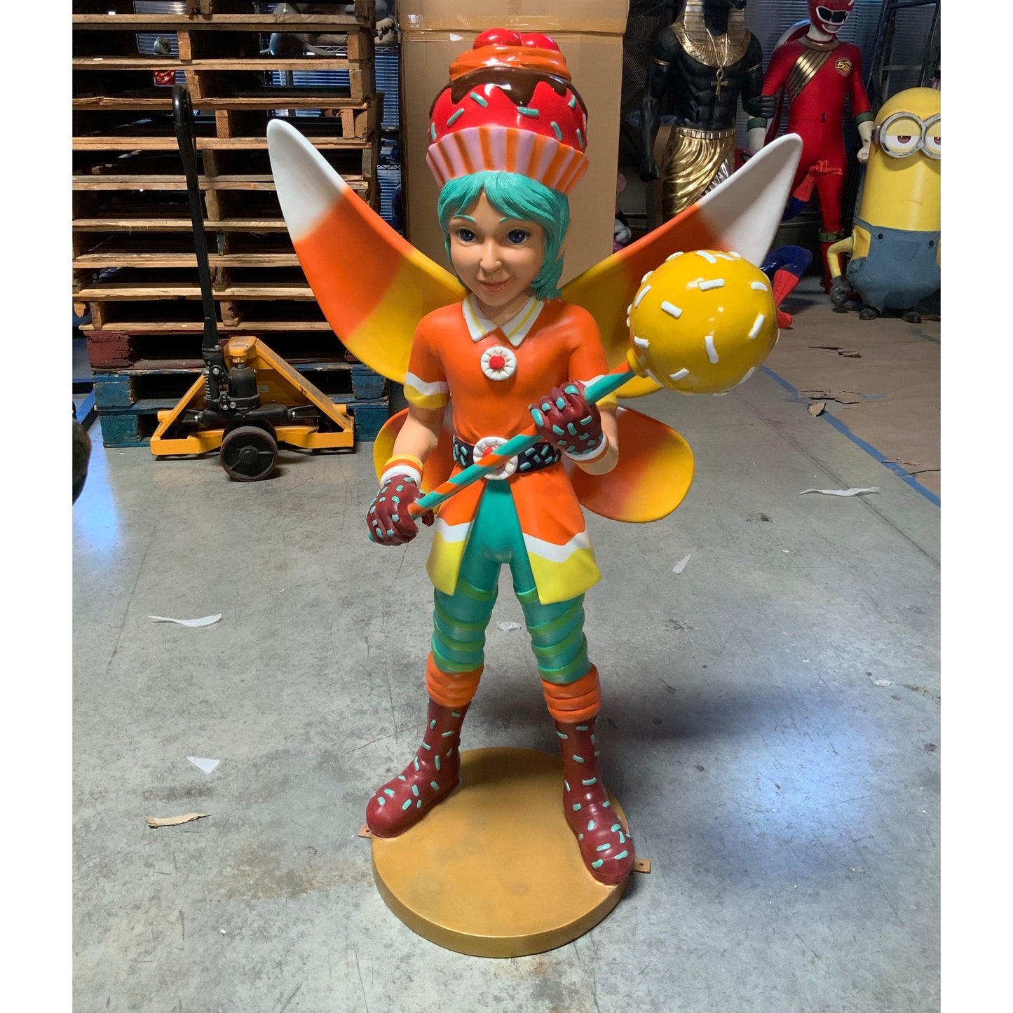 Boy Candy Fairy Statue