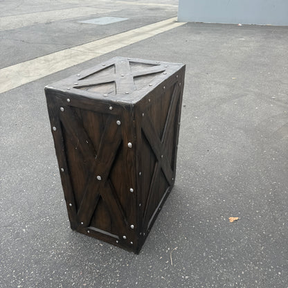 Large Dark Brown Crate