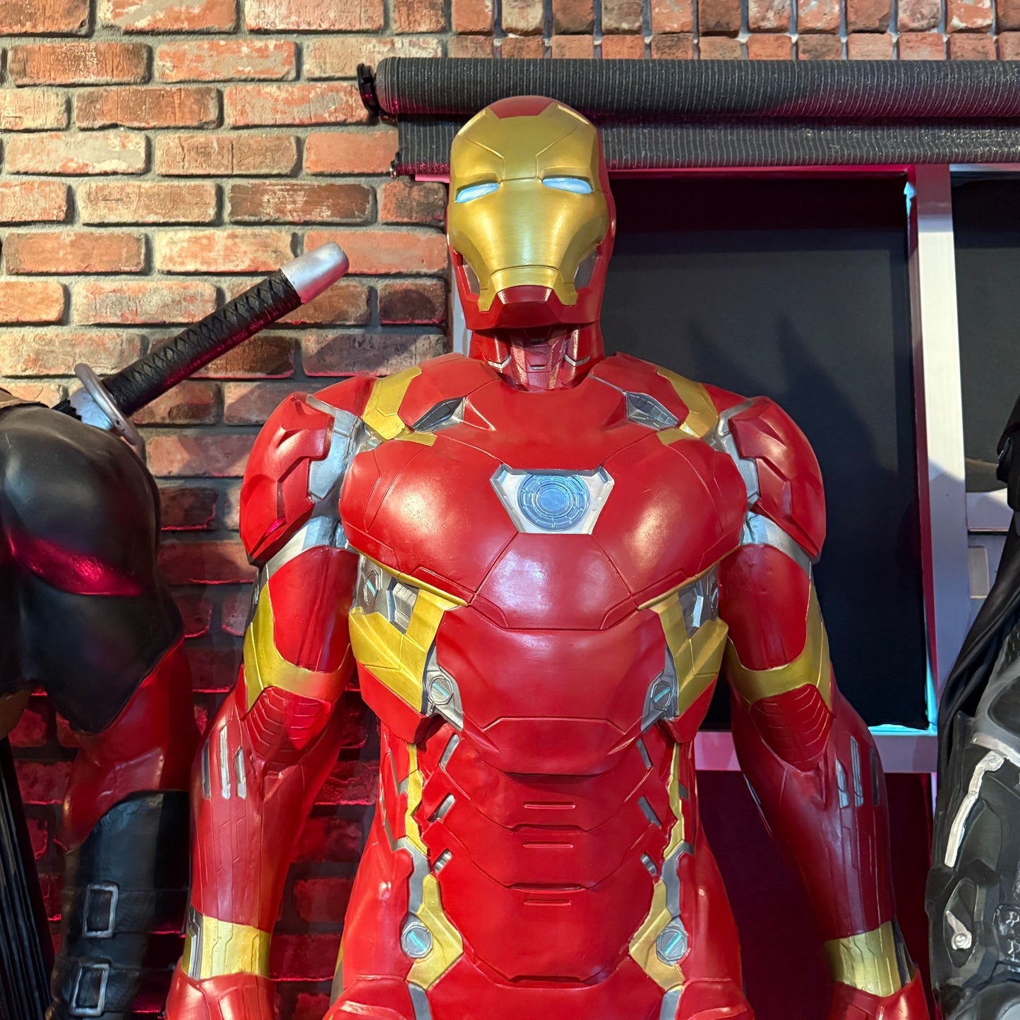 Iron Metal Man Super Hero Statue