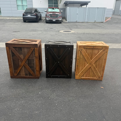 Large Dark Brown Crate