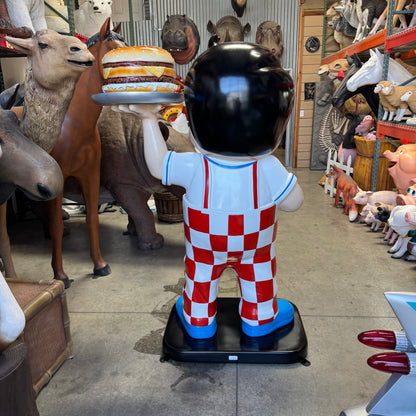 Boy With Hamburger Statue