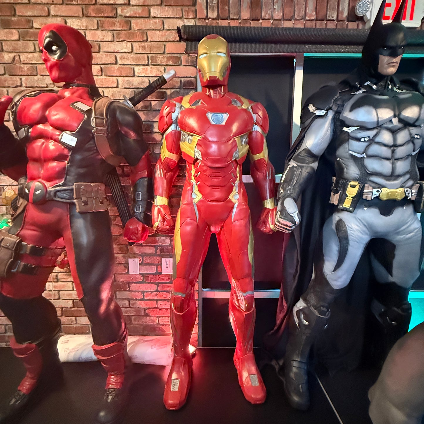 Iron Metal Man Super Hero Statue