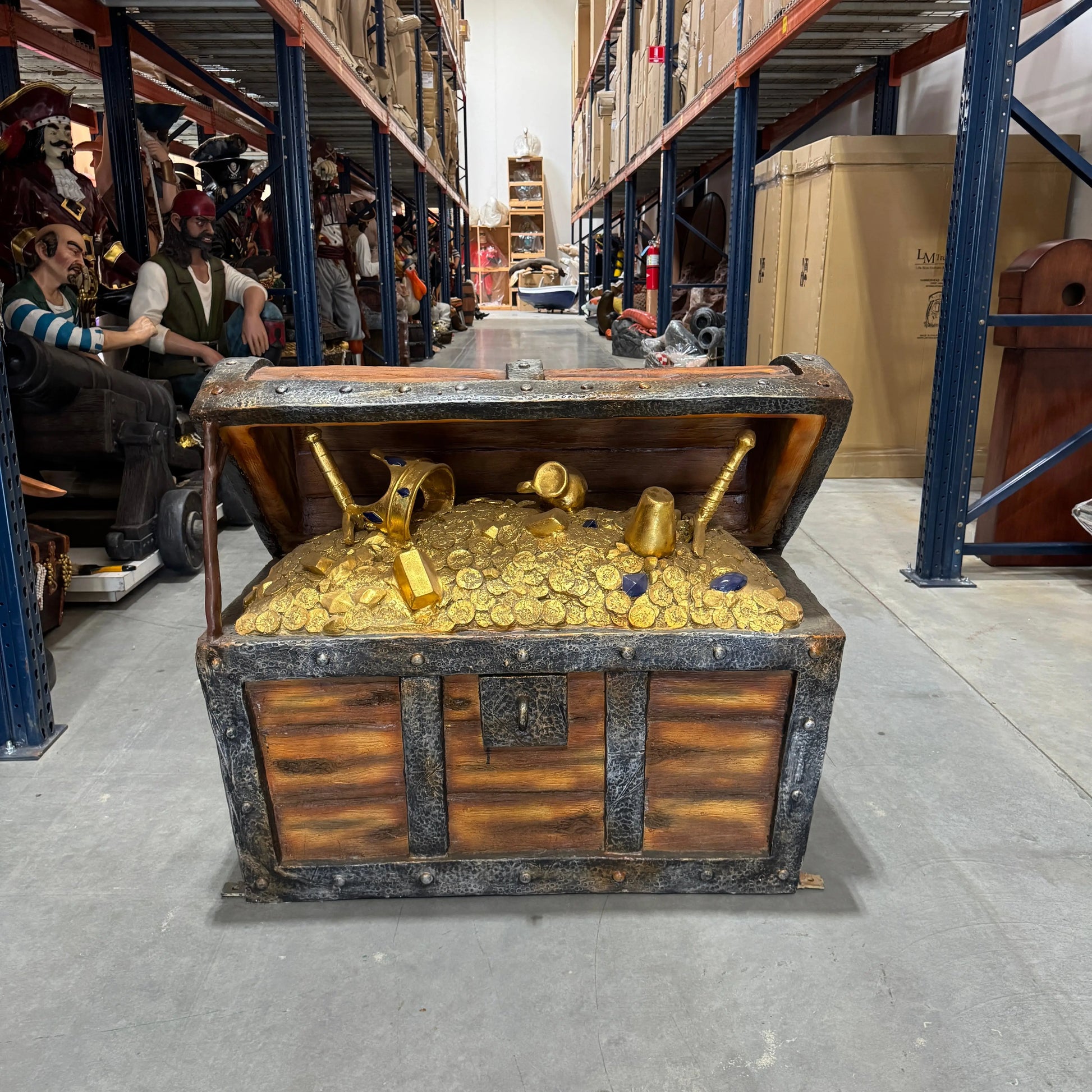 Treasure Chest Life Size Statue LS311-6009-T