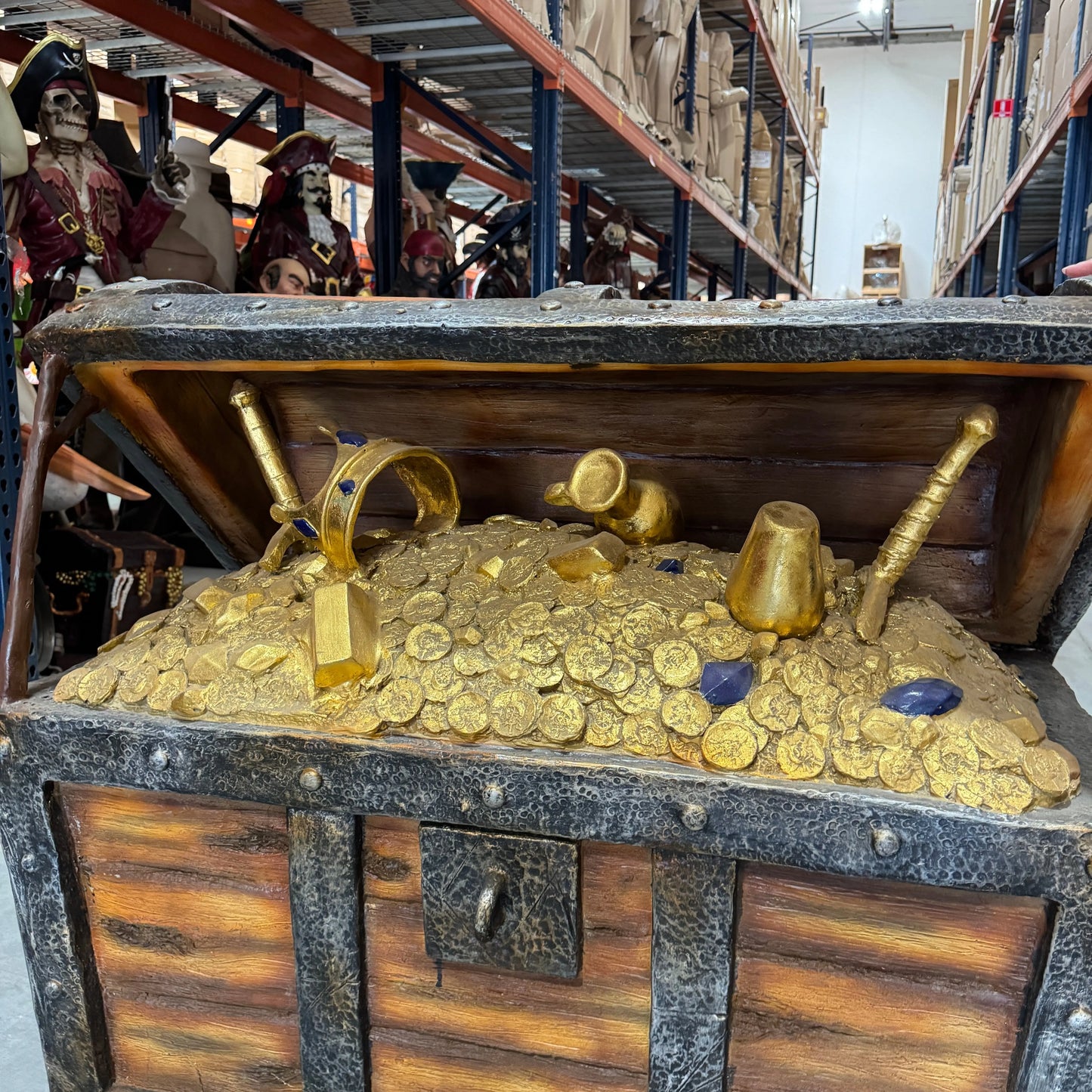 Treasure Chest Life Size Statue LS311-6009-T