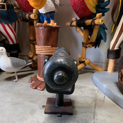 Small Pirate Cannon Life Size Statue - LM Treasures Prop Rentals 