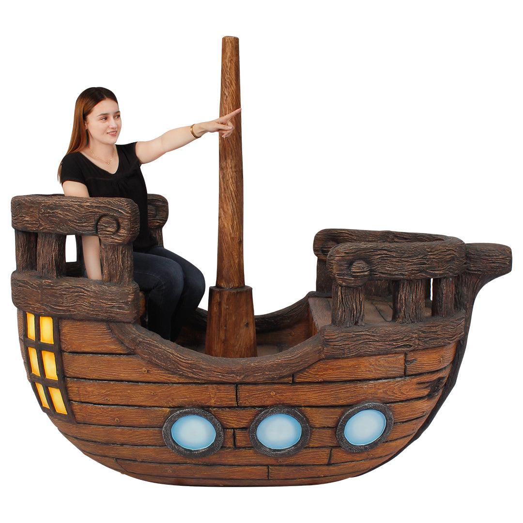 Pirate Ship Life Size Statue - Prop Rental – LM Treasures Prop Rentals