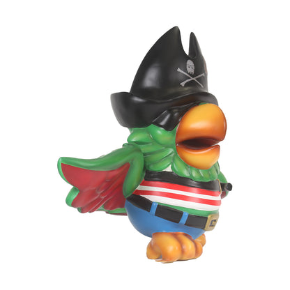 Comic Pirate Parrot Life Size Statue Prop