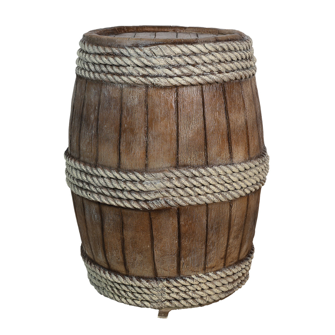 Barrel With Rope Statue