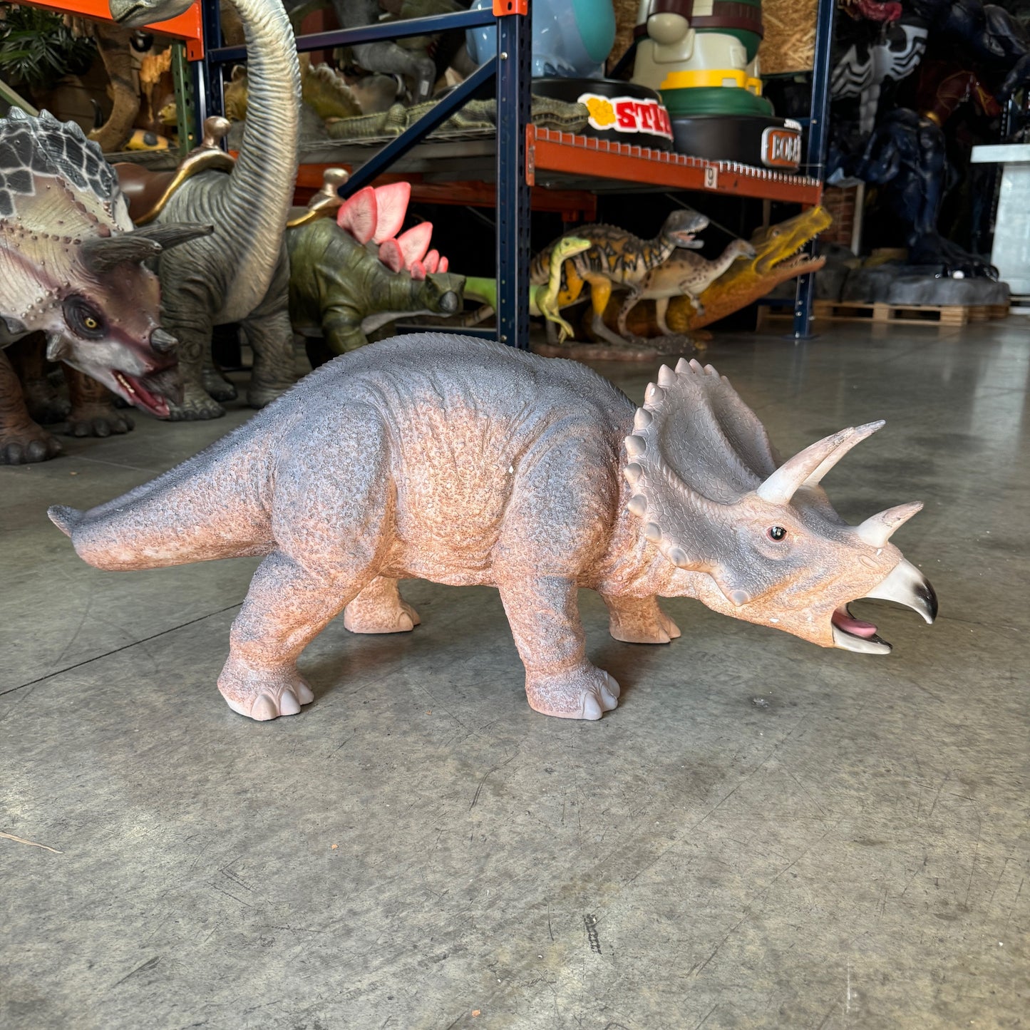 Small Triceratops Dinosaur Statue