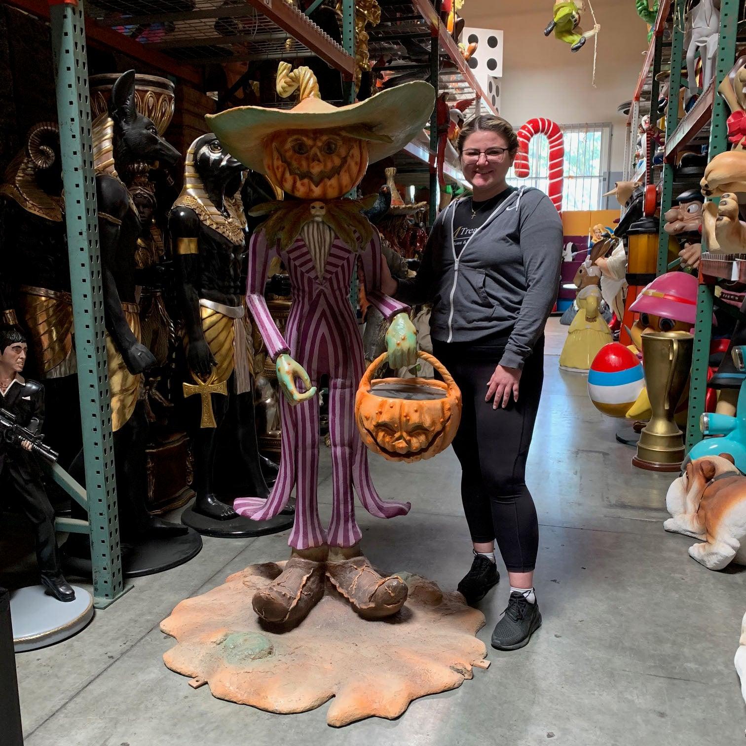 Mr Spooky Head Statue - LM Treasures Prop Rentals 