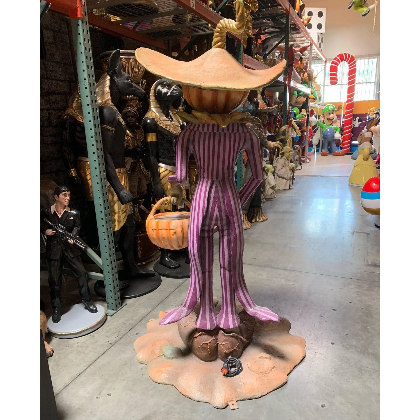 Mr Spooky Head Statue